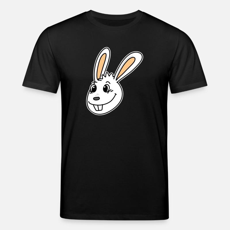 Hase Kopf Tierkopf - Stanley/Stella Unisex Bio-T-Shirt CREATOR - Schwarz