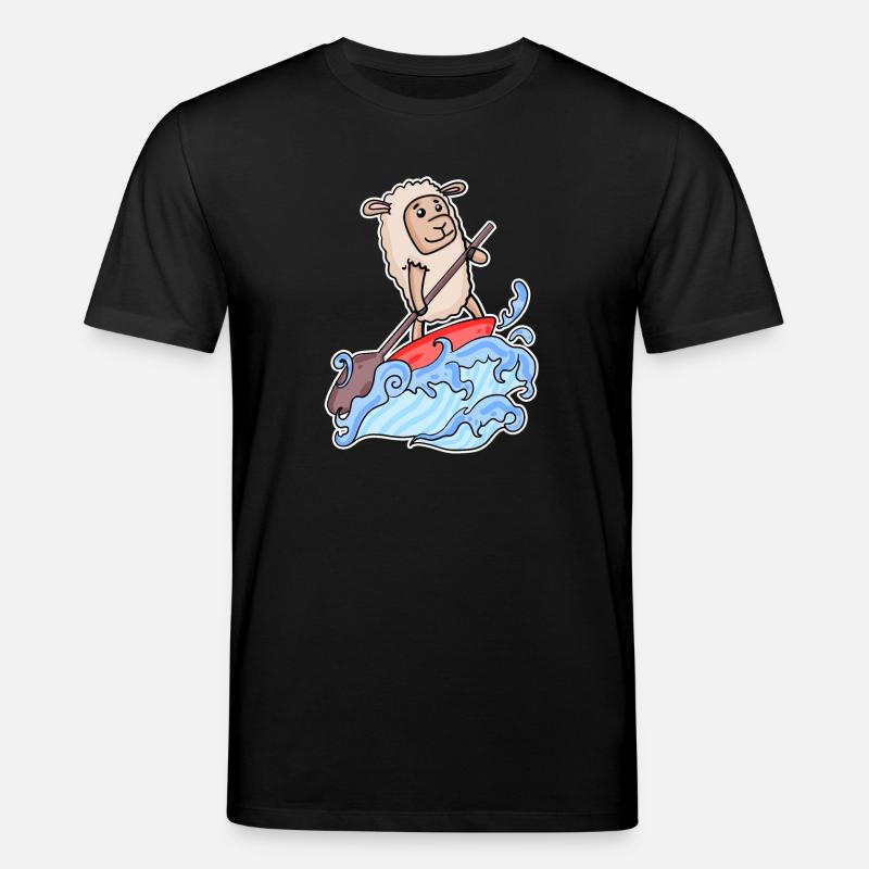 Stand Up Paddling Schaf - Stanley/Stella Unisex Bio-T-Shirt CREATOR  - Schwarz