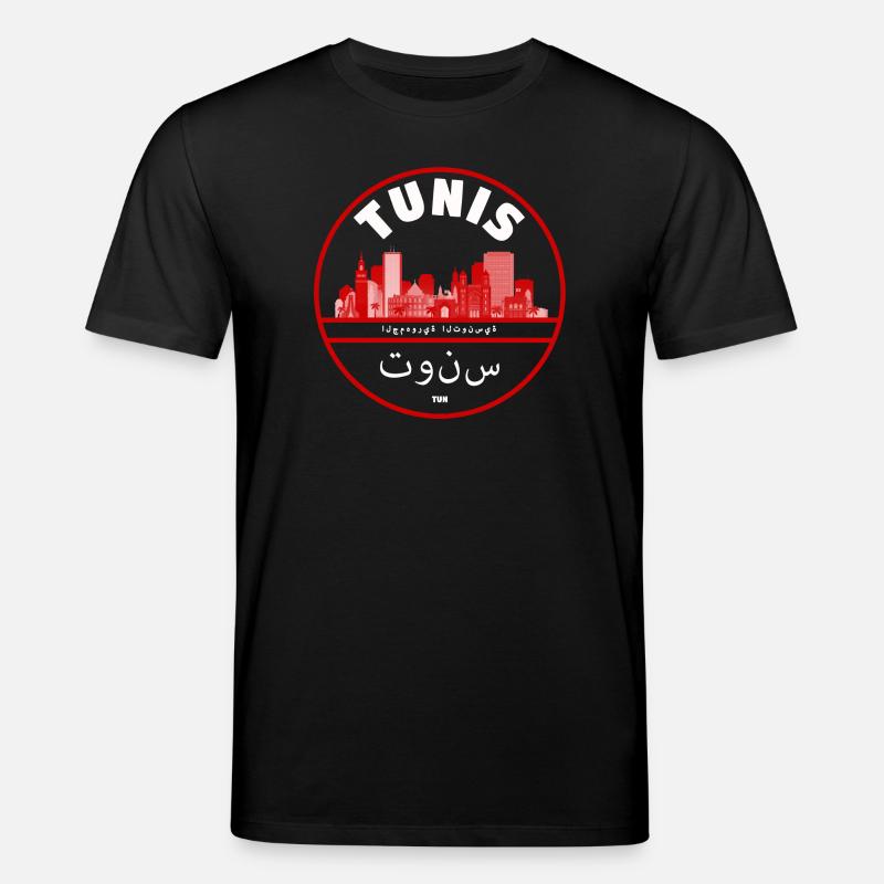 Tunis Stadtsilhouette Emblem - Stanley/Stella Unisex Bio-T-Shirt CREATOR  - Schwarz