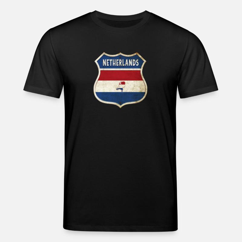 Design du drapeau des Pays-Bas - T-shirt bio CREATOR Stanley/Stella Unisexe - noir