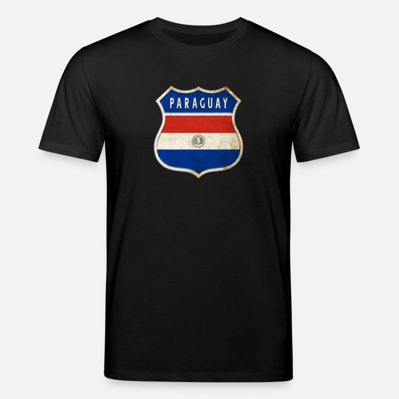 Design du drapeau du Paraguay - T-shirt bio CREATOR Stanley/Stella Unisexe - noir