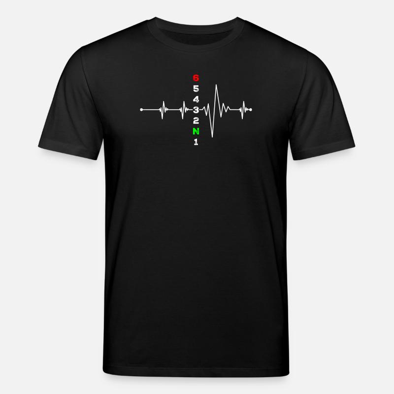 N Pulse ECG Néon - T-shirt bio CREATOR Stanley/Stella Unisexe - noir
