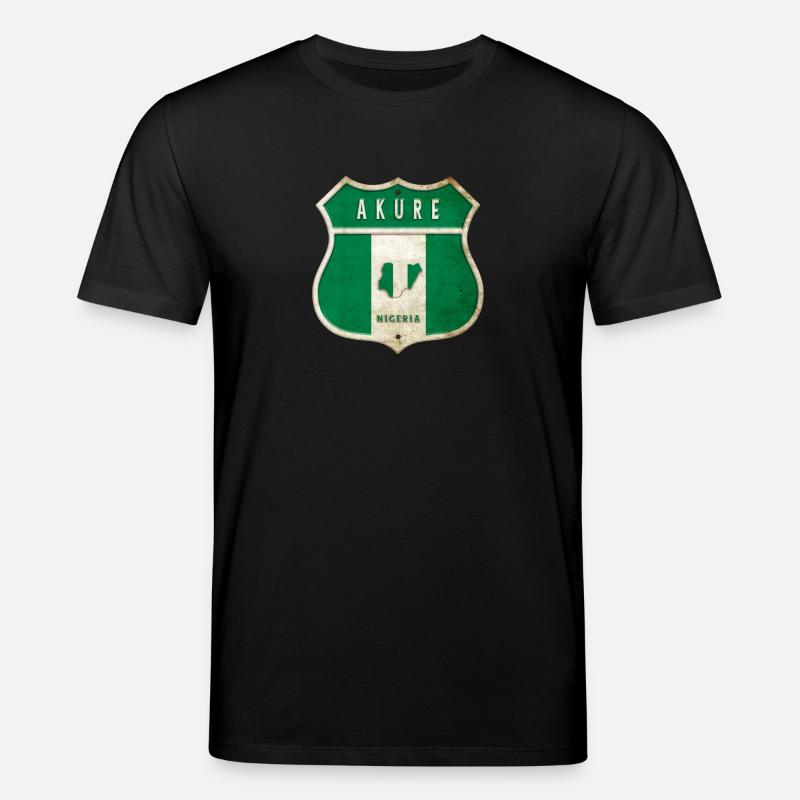Design du drapeau d'Akure Nigeria - T-shirt bio CREATOR Stanley/Stella Unisexe - noir