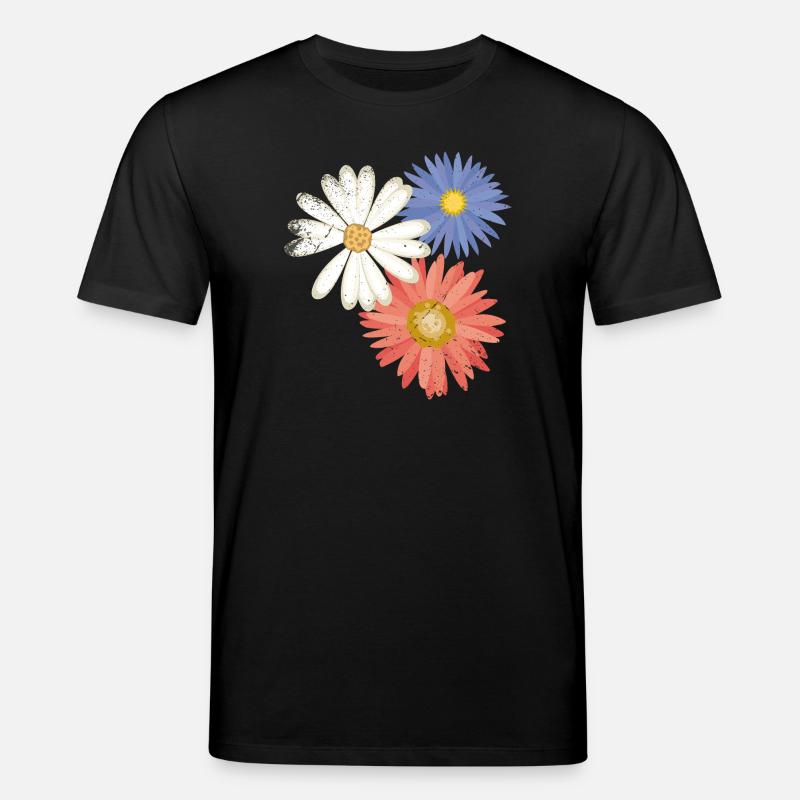 3 fleurs - T-shirt bio CREATOR Stanley/Stella Unisexe - noir