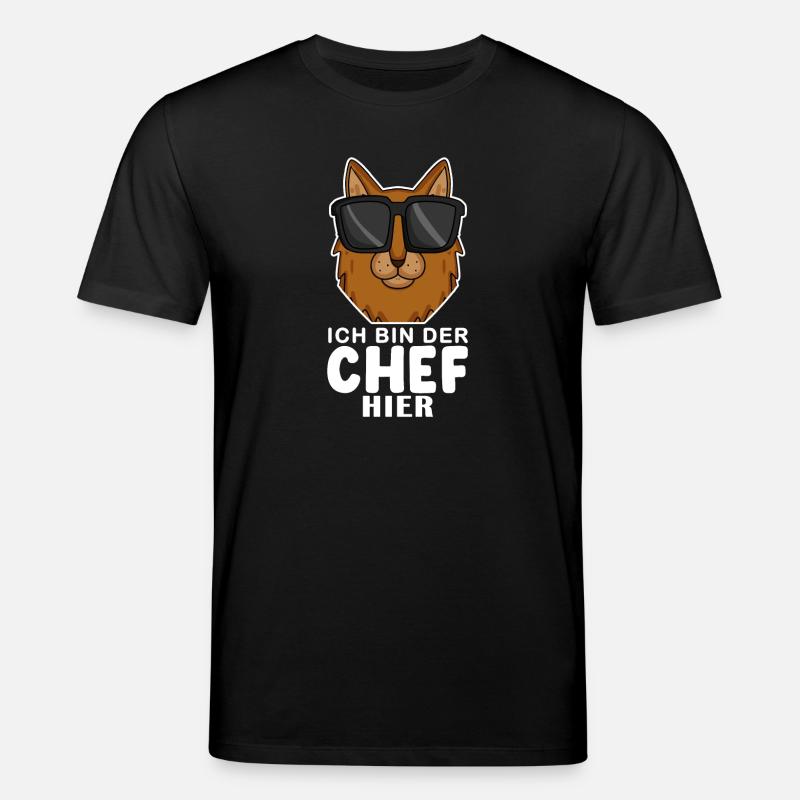 coole Katze - Somali Katze Spruch - Stanley/Stella Unisex Bio-T-Shirt CREATOR  - Schwarz