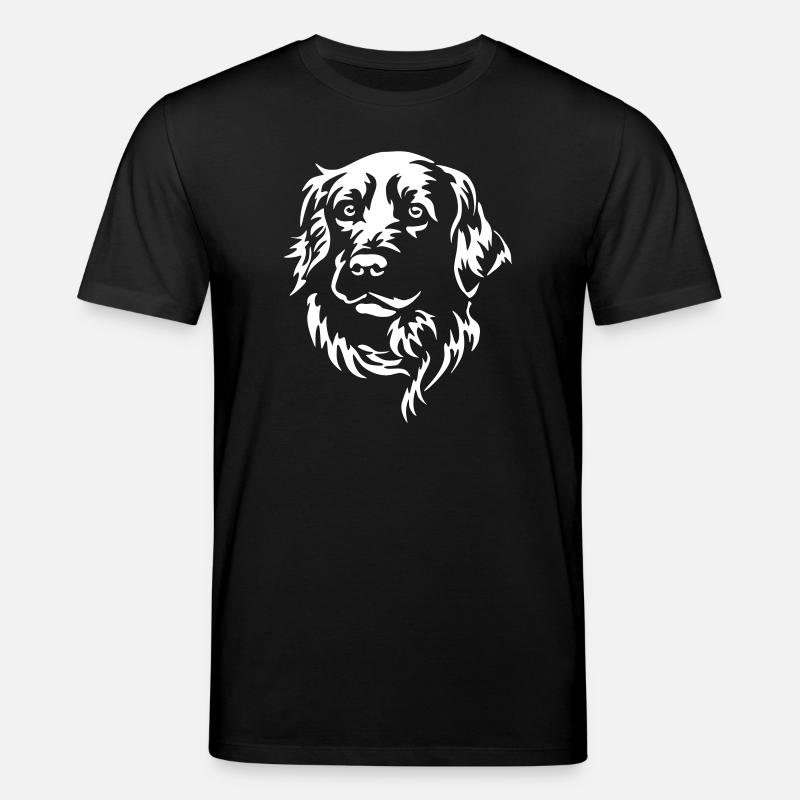 Golden Retriever Kopf "Black Edition" - Stanley/Stella Unisex Bio-T-Shirt CREATOR  - Schwarz