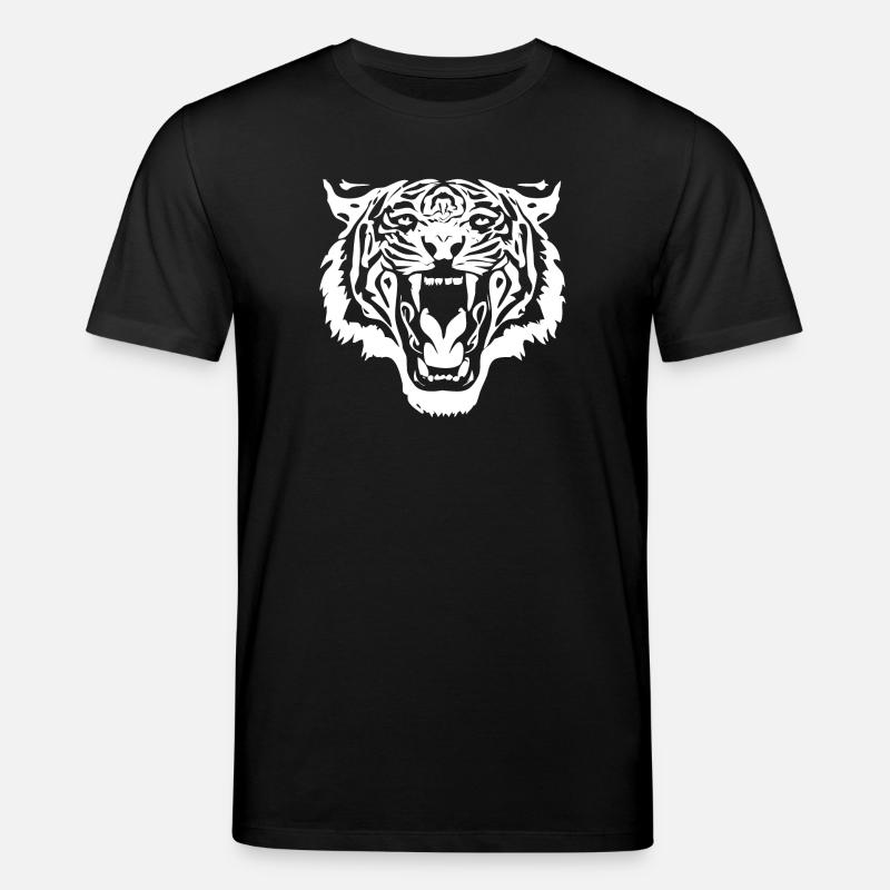 Tigerkopf - Stanley/Stella Unisex Bio-T-Shirt CREATOR  - Schwarz