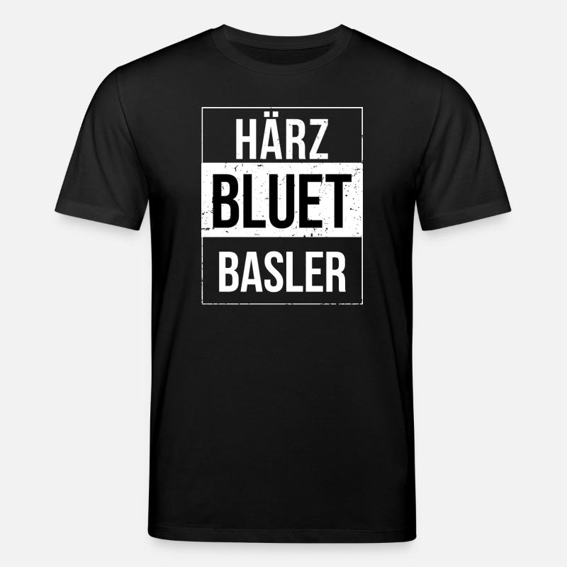 Härzbluetbasler aus Basel - Stanley/Stella Unisex Bio-T-Shirt CREATOR  - Schwarz