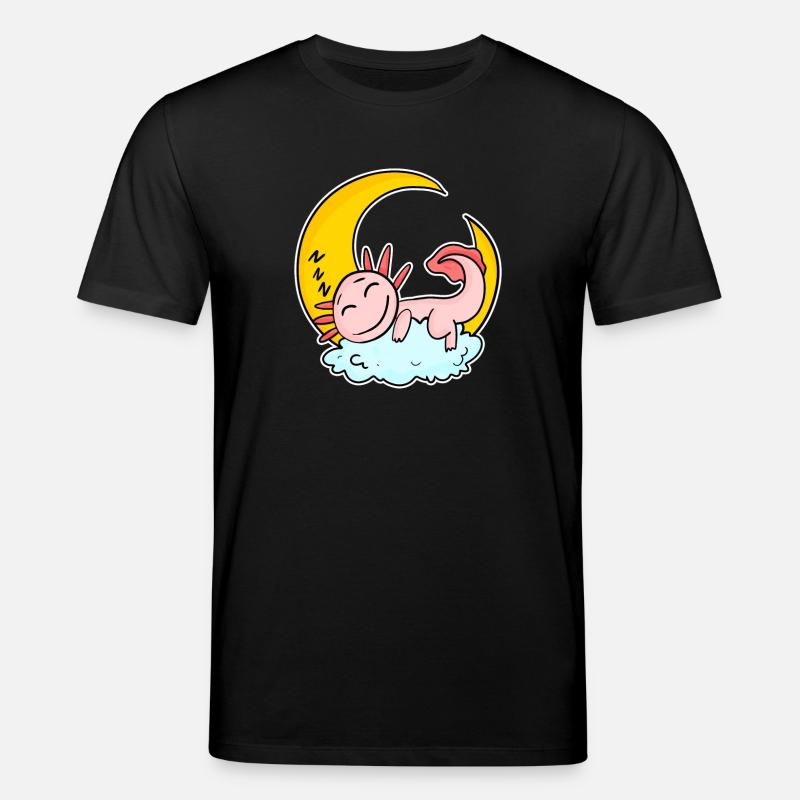Sleeping axolotl - Stanley/Stella CREATOR Unisex Organic T-Shirt - black