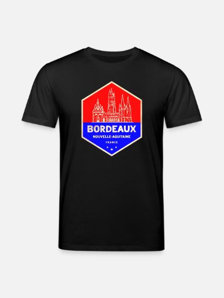 Bordeaux Emblem Nouvelle-Aquitaine - Stanley/Stella CREATOR Unisex Organic T-Shirt - black