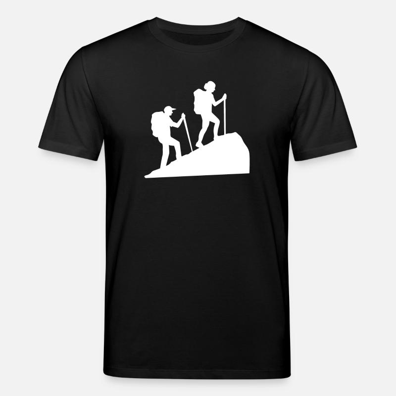 Klettersteig Wanderer Berggipfel Wandern Wanderung - Stanley/Stella Unisex Bio-T-Shirt CREATOR - Schwarz