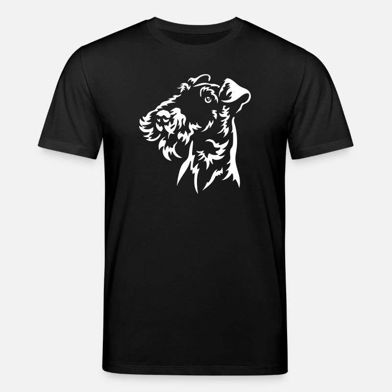 Fox Terrier Head « Black Edition » - T-shirt bio CREATOR Stanley/Stella Unisexe - noir