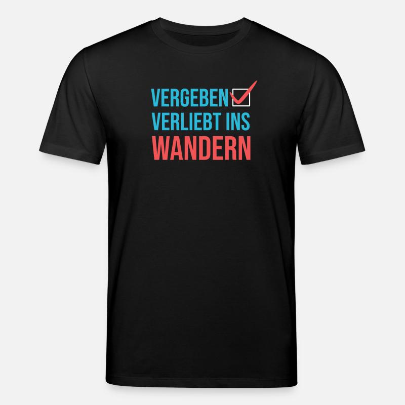 Wandern Klettern Statement Bergwanderung Wanderer - Stanley/Stella Unisex Bio-T-Shirt CREATOR  - Schwarz
