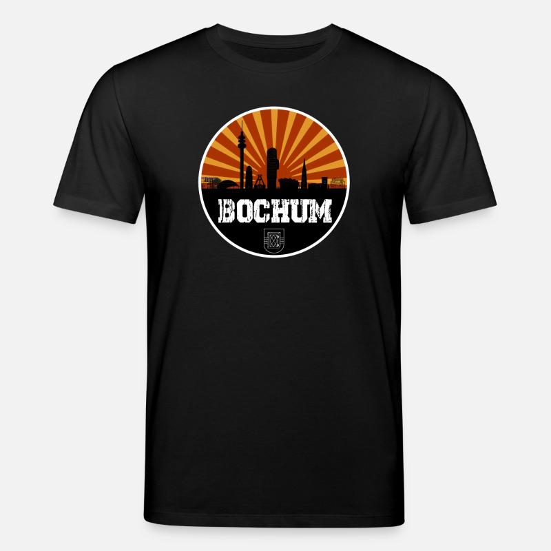 Bochum Retro Skyline - Stanley/Stella Unisex Bio-T-Shirt CREATOR - Schwarz
