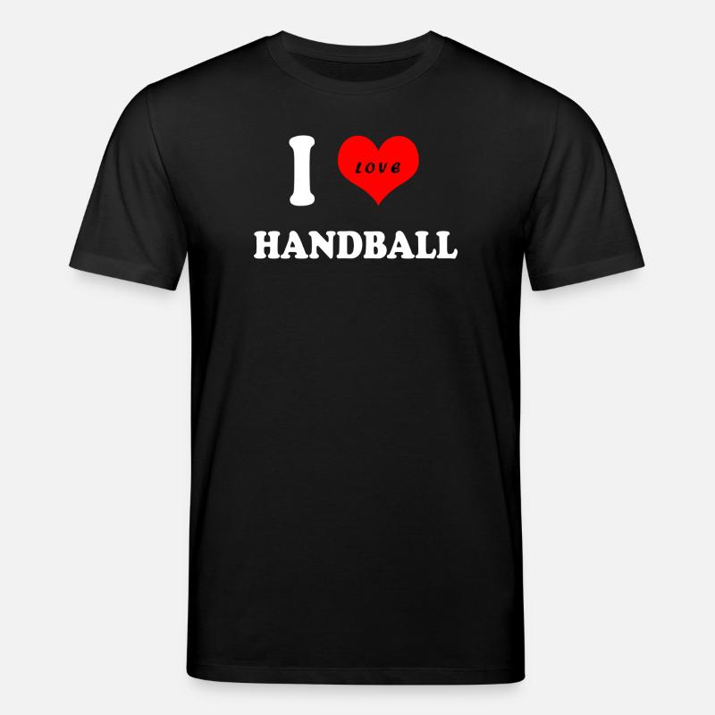 Ich liebe Handball - Stanley/Stella Unisex Bio-T-Shirt CREATOR  - Schwarz