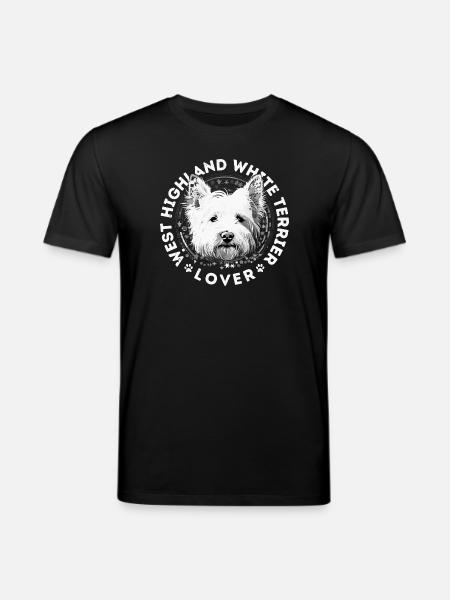 West Highland White Terrier Lover - Stanley/Stella CREATOR Unisex Organic T-Shirt - black