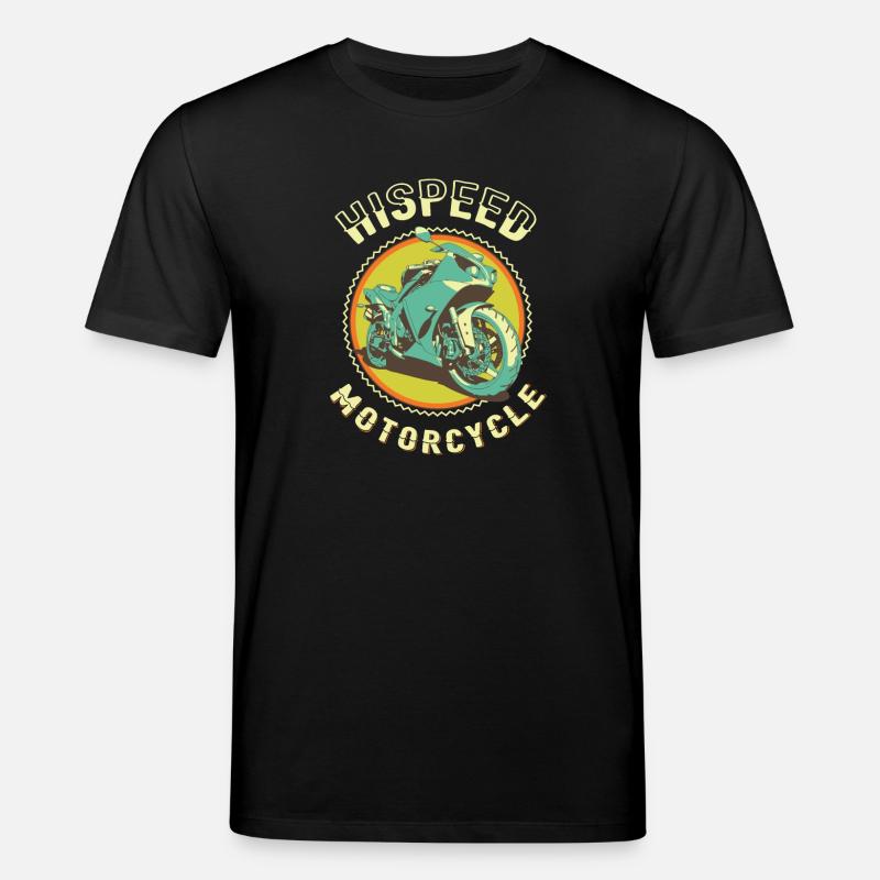 High Speed Motorcycle - Stanley/Stella CREATOR Unisex Organic T-Shirt - black