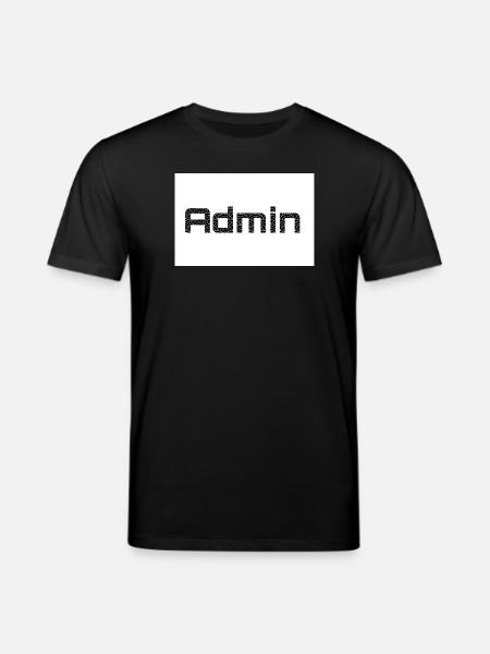 ADMIN Blackwords/WhiteBackround - Stanley/Stella Unisex Bio-T-Shirt CREATOR - Schwarz