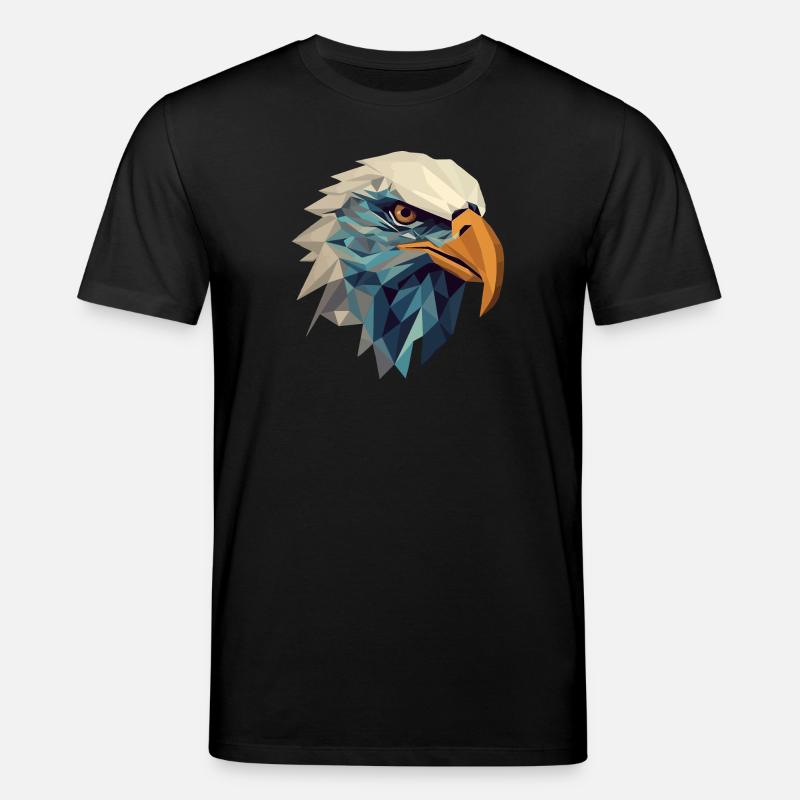 Stylized, geometric eagle - Stanley/Stella CREATOR Unisex Organic T-Shirt - black