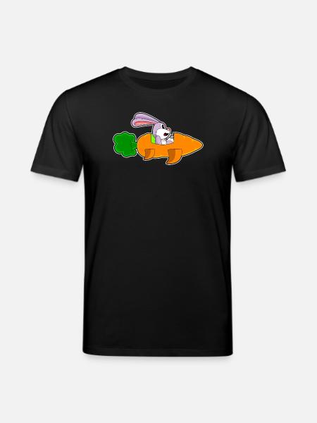 Bunny Carrot - Stanley/Stella CREATOR Unisex Organic T-Shirt - black