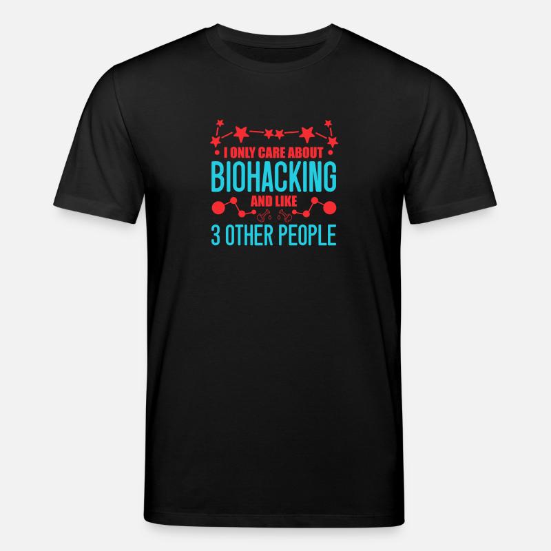 Lustiges Biohacking Design - Stanley/Stella Unisex Bio-T-Shirt CREATOR  - Schwarz