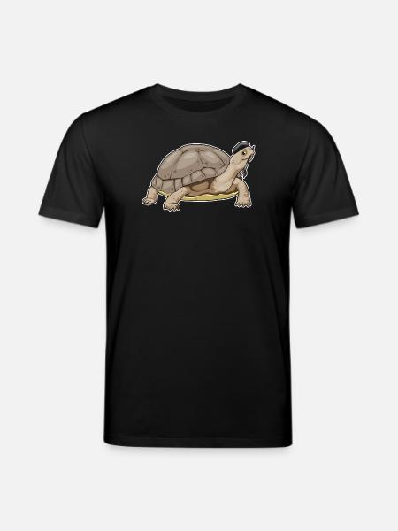 Turtle Painter Brush Painting - Stanley/Stella CREATOR Unisex Organic T-Shirt - black