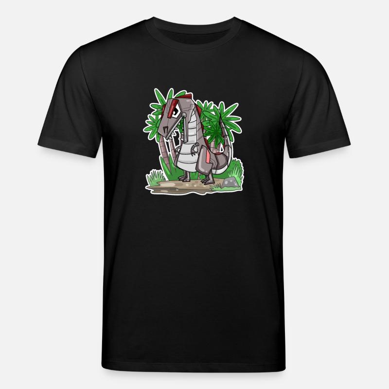 Roboter Dino Dinosaurier - Stanley/Stella Unisex Bio-T-Shirt CREATOR  - Schwarz
