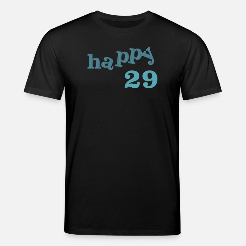 happy 29 - Stanley/Stella Unisex Bio-T-Shirt CREATOR  - Schwarz