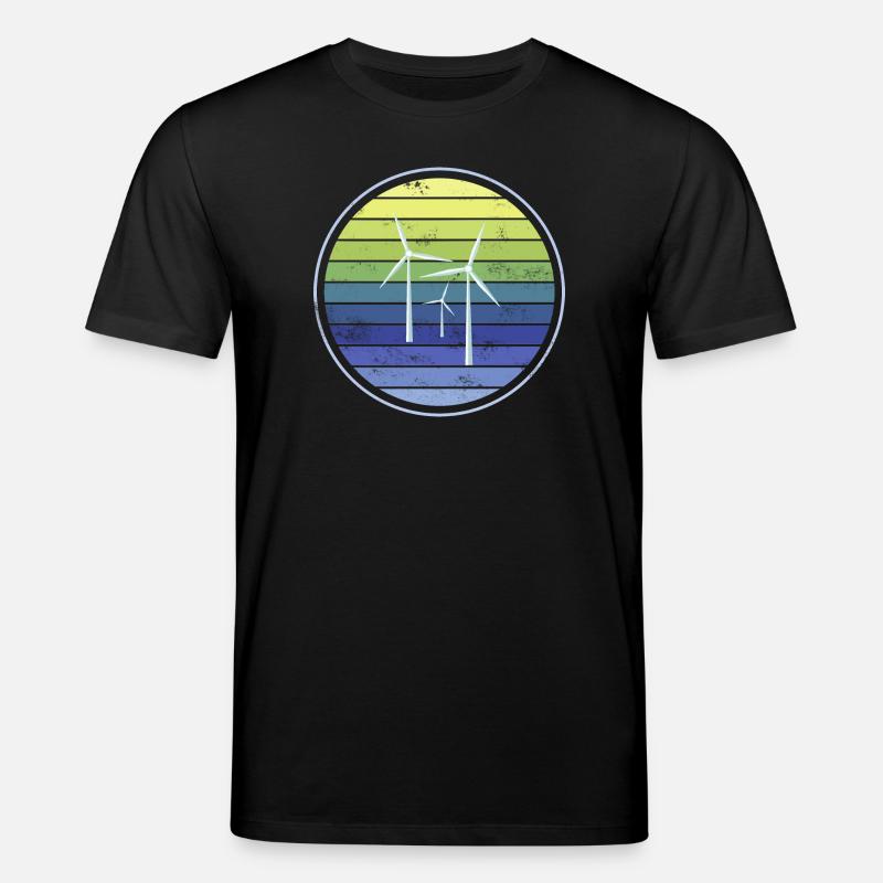 Durabilité de l’énergie éolienne - T-shirt bio CREATOR Stanley/Stella Unisexe - noir