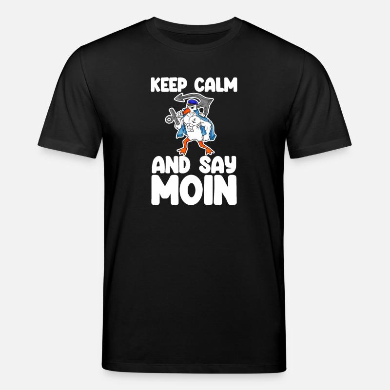 Nordsee Moin Plattdeutsch - Stanley/Stella Unisex Bio-T-Shirt CREATOR  - Schwarz
