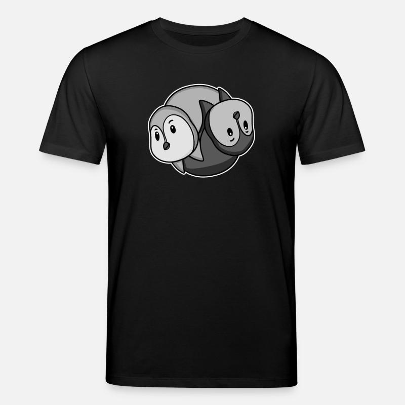 Pingouin Yin Yang Symbole - T-shirt bio CREATOR Stanley/Stella Unisexe - noir