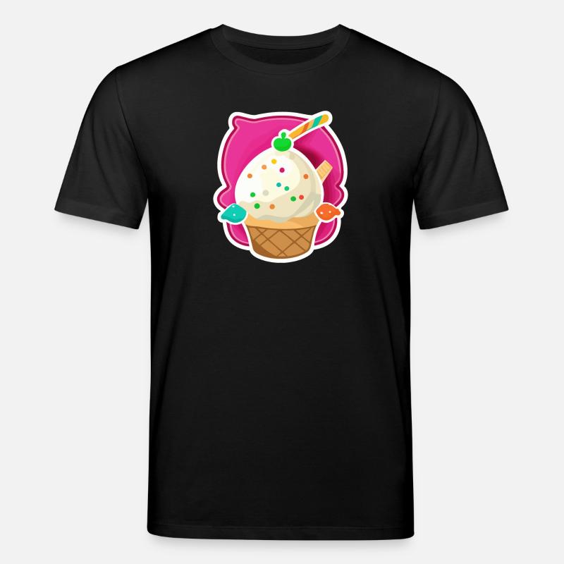 Eis, Eiscreme - Stanley/Stella CREATOR Unisex Organic T-Shirt - black