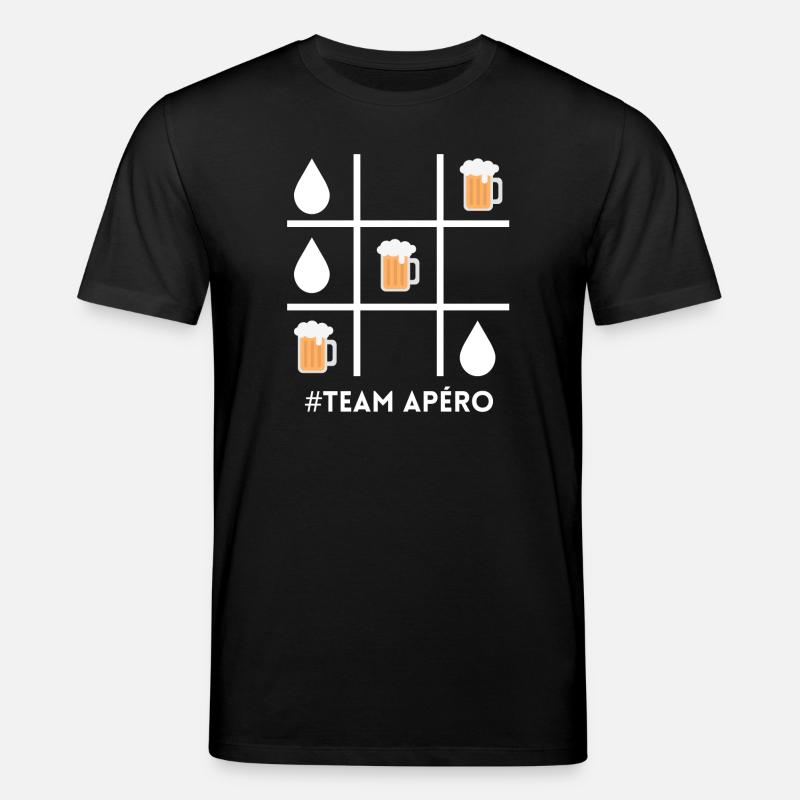 Apéro-Team, Bier, Bierfan - Stanley/Stella Unisex Bio-T-Shirt CREATOR  - Schwarz