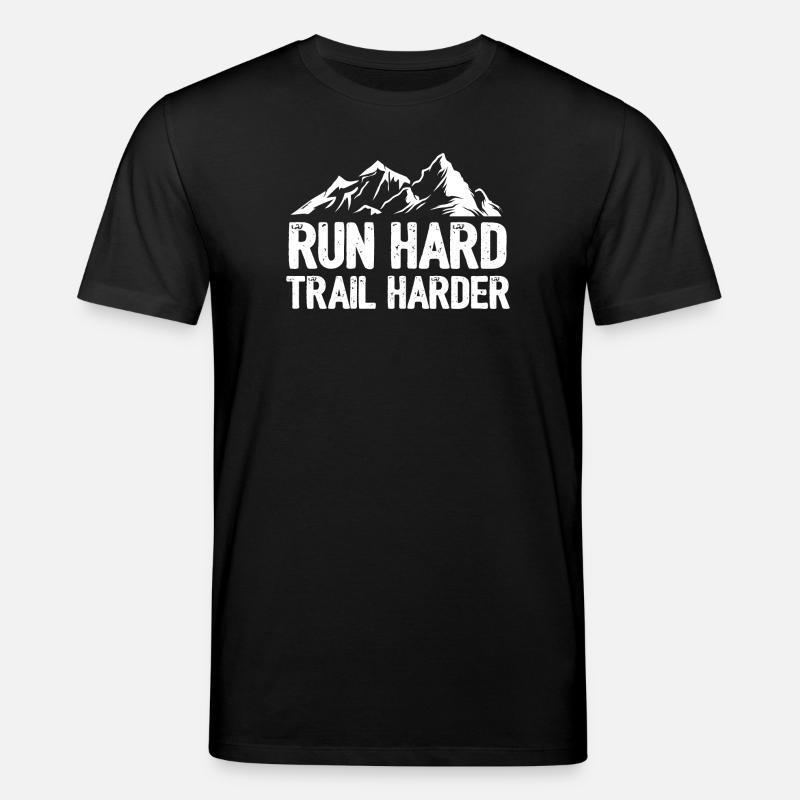 Lauf hart. Härterer Trail - Stanley/Stella Unisex Bio-T-Shirt CREATOR - Schwarz