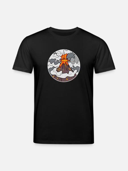 Volcano Mountain Circle Mountains Volcanoes - Stanley/Stella CREATOR Unisex Organic T-Shirt - black