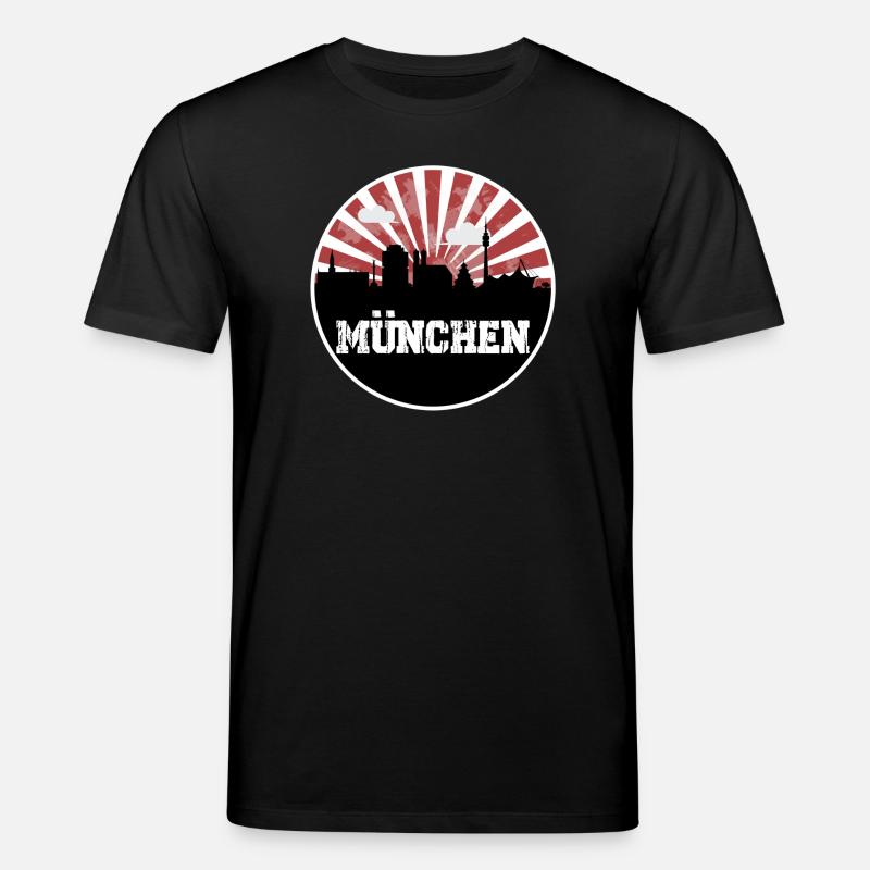 Munich Skyline Home Game - Stanley/Stella CREATOR Unisex Organic T-Shirt - black