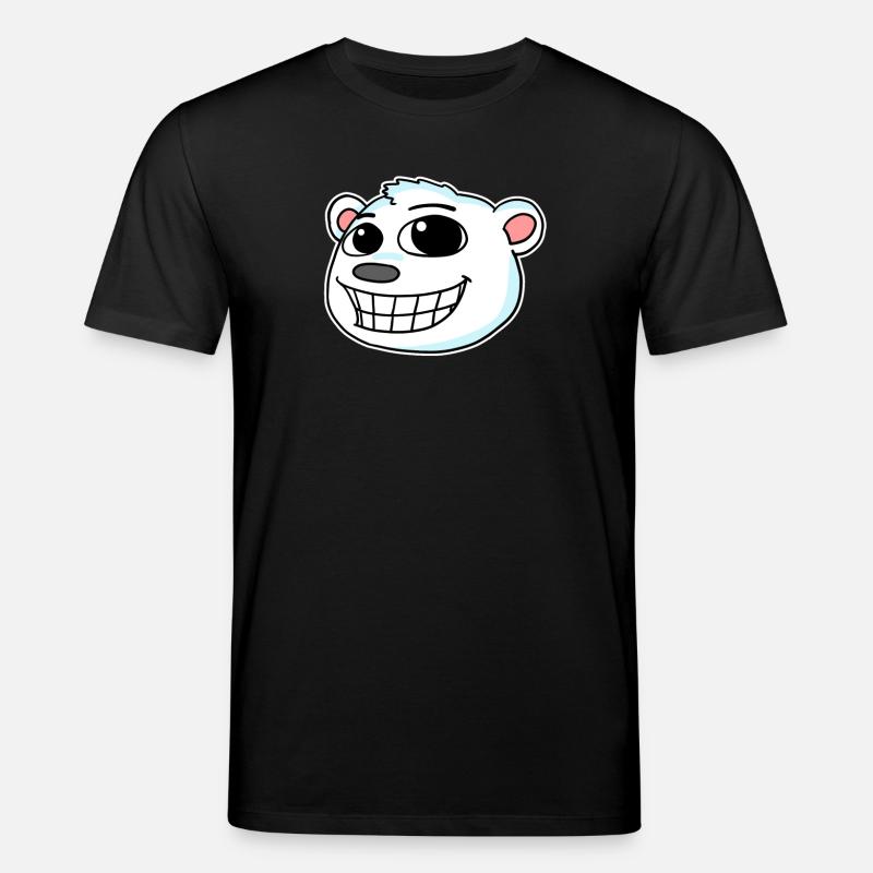 Eisbär Kopf - Stanley/Stella Unisex Bio-T-Shirt CREATOR  - Schwarz