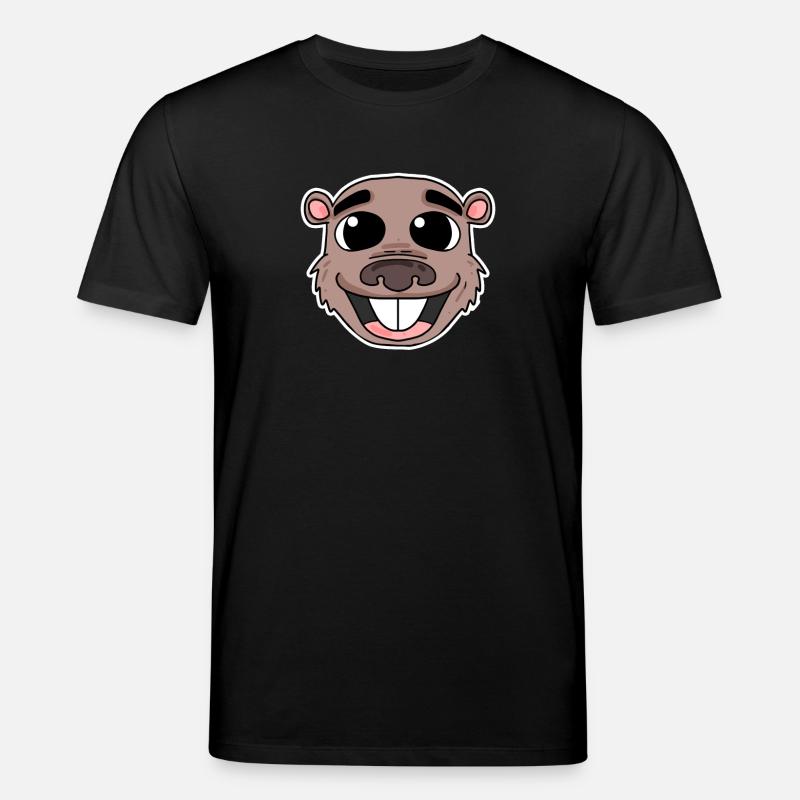 Tête de castor - T-shirt bio CREATOR Stanley/Stella Unisexe - noir