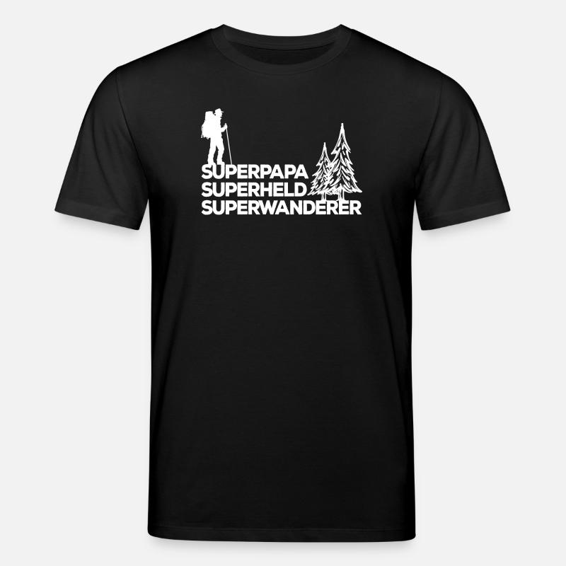 Bergwanderung Wandern Statement Wanderer Klettern - Stanley/Stella Unisex Bio-T-Shirt CREATOR  - Schwarz