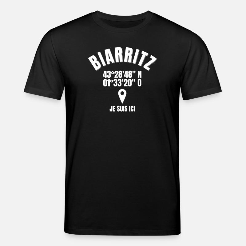 Biarritz, Basque, Pays Basque - T-shirt bio CREATOR Stanley/Stella Unisexe - noir