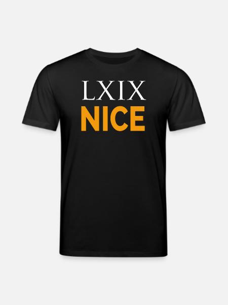 LXIX in latin - Stanley/Stella CREATOR Unisex Organic T-Shirt - black