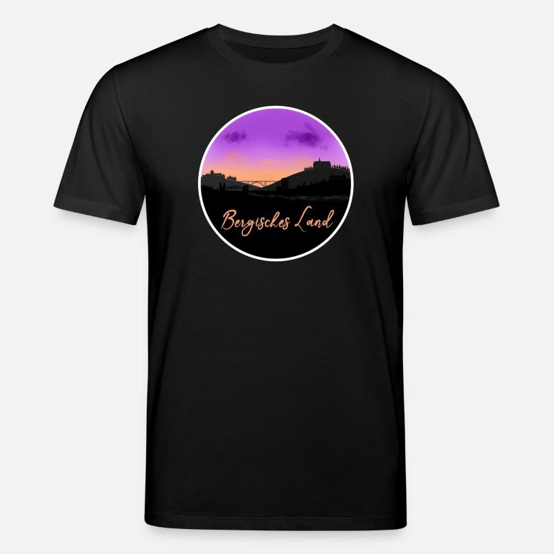 Bergisches Land Fine Skyline - T-shirt bio CREATOR Stanley/Stella Unisexe - noir