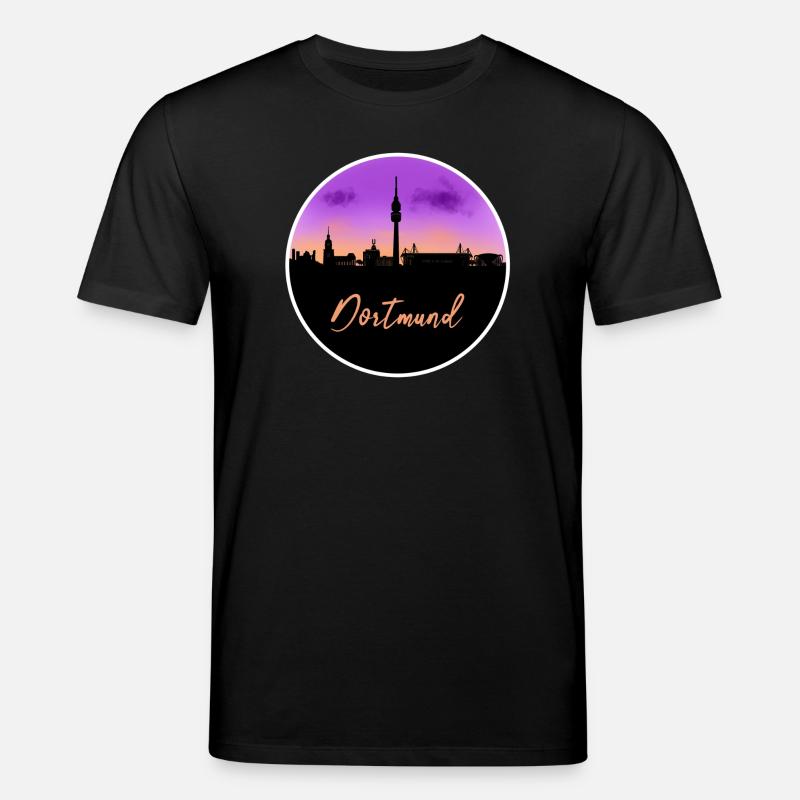 Dortmund Fine Skyline - T-shirt bio CREATOR Stanley/Stella Unisexe - noir