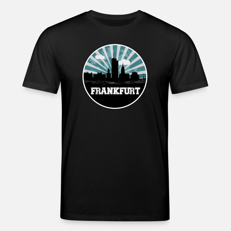 Frankfurt Skyline Blue Hour - T-shirt bio CREATOR Stanley/Stella Unisexe - noir