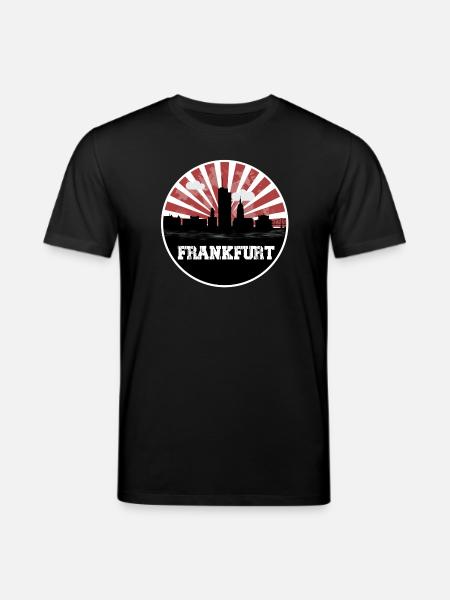 Frankfurt Skyline Home Game - Stanley/Stella CREATOR Unisex Organic T-Shirt - black