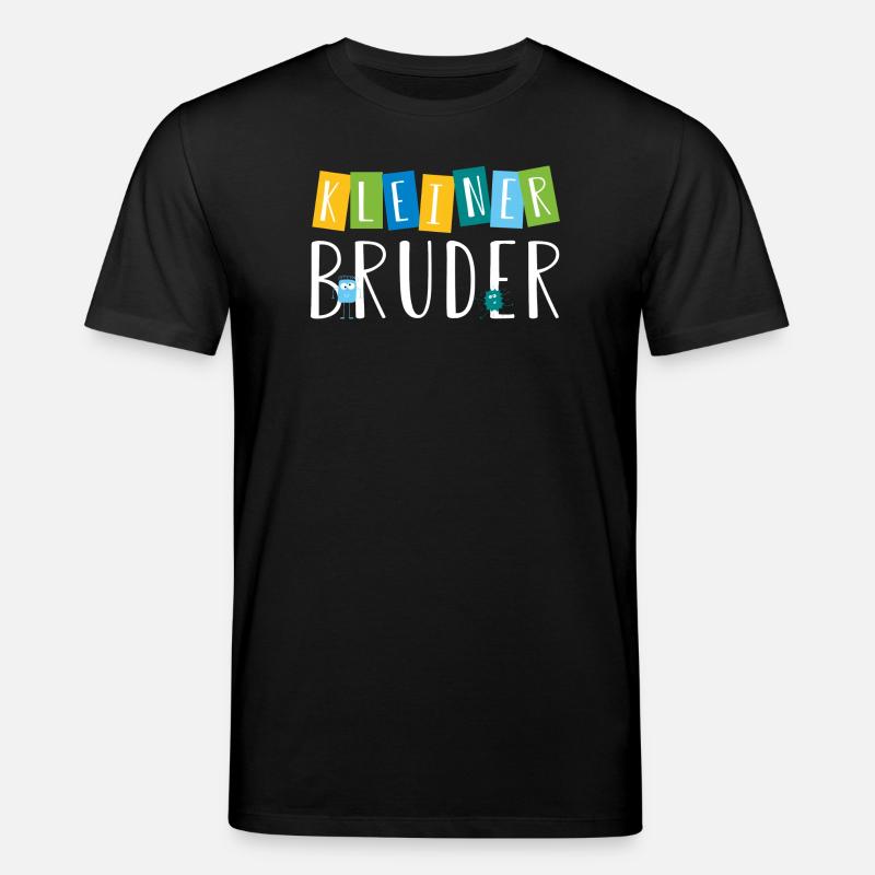 kleiner Bruder - süße Monster - Stanley/Stella Unisex Bio-T-Shirt CREATOR  - Schwarz