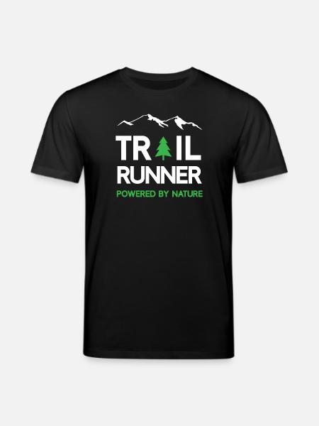 Trail Runner - Powered by Nature - Stanley/Stella CREATOR Unisex Organic T-Shirt - black
