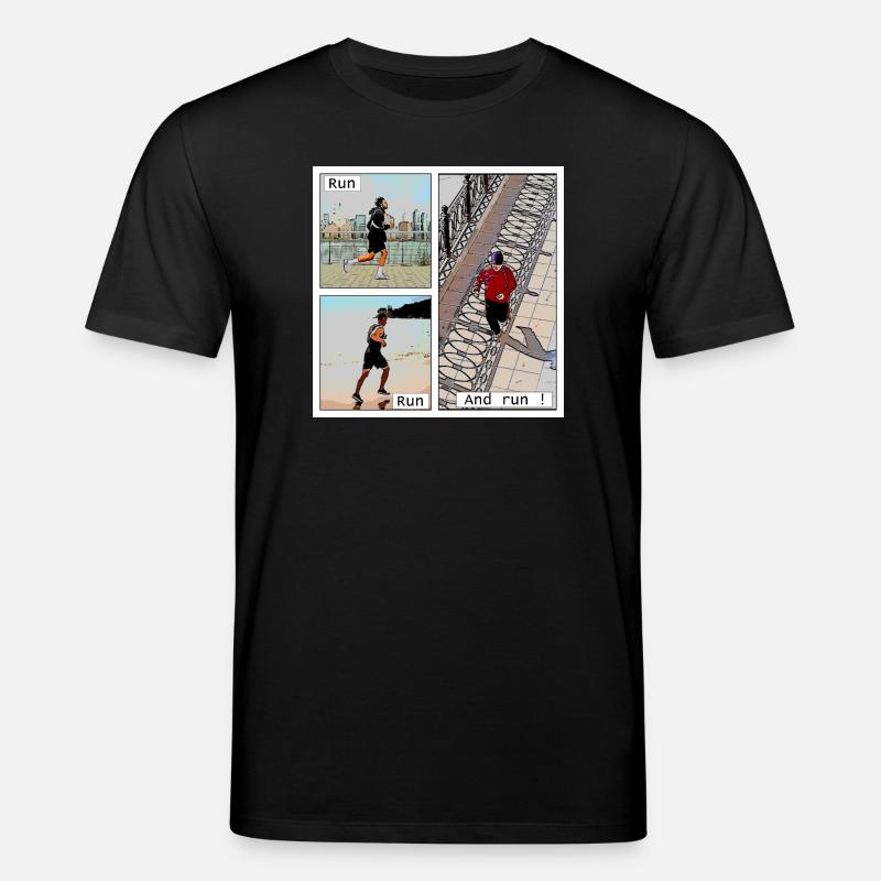 Le plaisir de courrir - T-shirt bio CREATOR Stanley/Stella Unisexe - noir