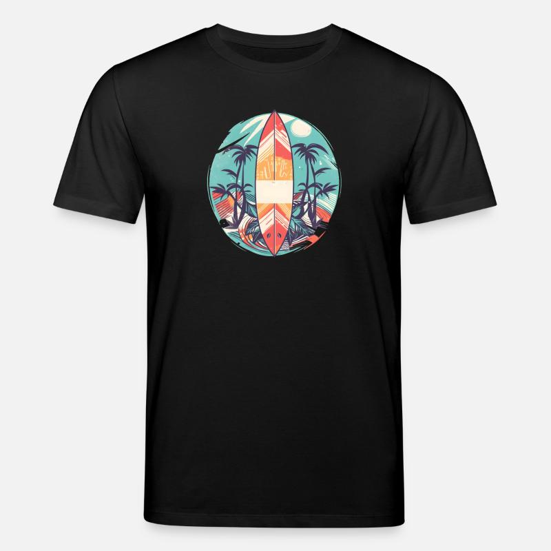Planche de surf - T-shirt bio CREATOR Stanley/Stella Unisexe - noir