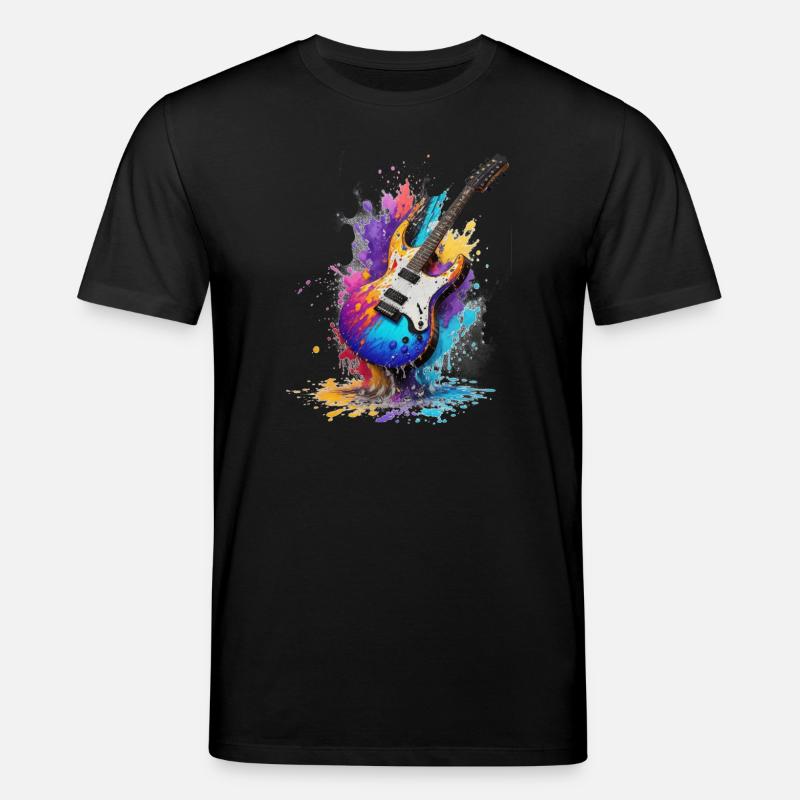 Gitarre - Stanley/Stella Unisex Bio-T-Shirt CREATOR  - Schwarz